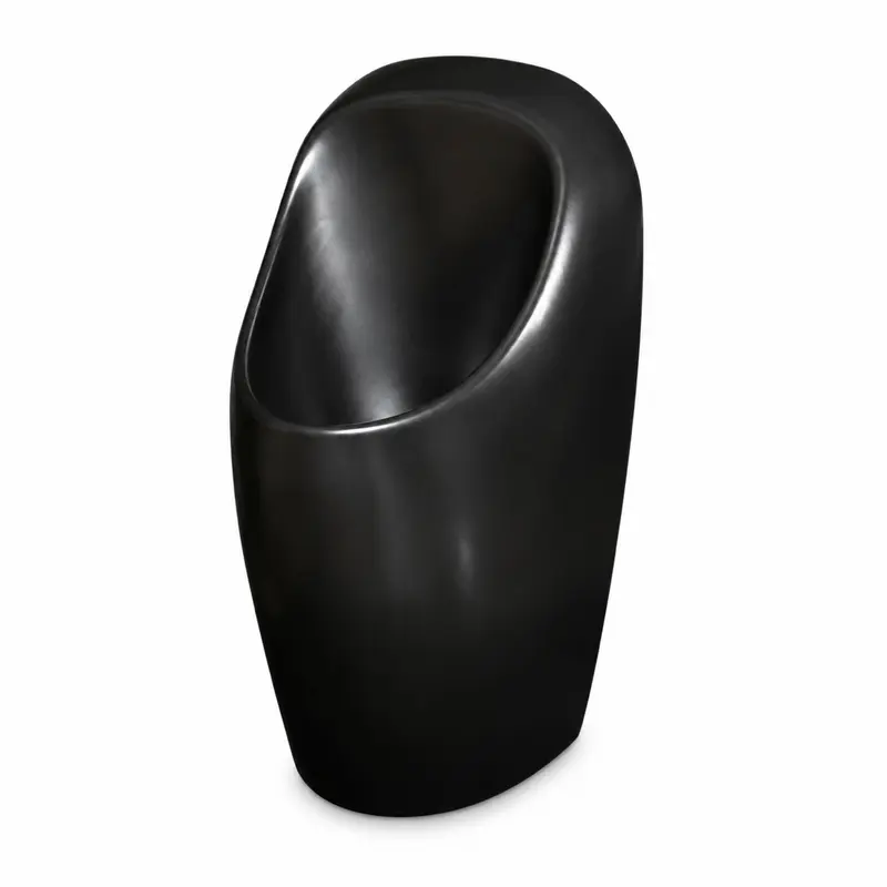 URIMAT ceramiccompact wasserloses Urinal schwarz matt – Keramik & MB-ActiveTrap