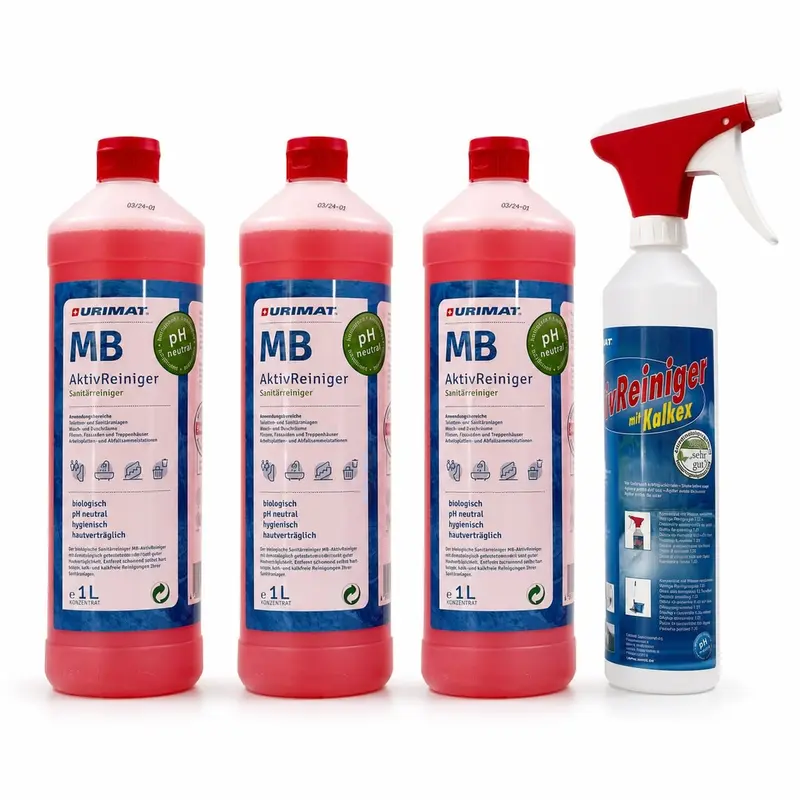 URIMAT MB-ActiveCleaner Set 3 × 1 L + Sprühflasche gratis