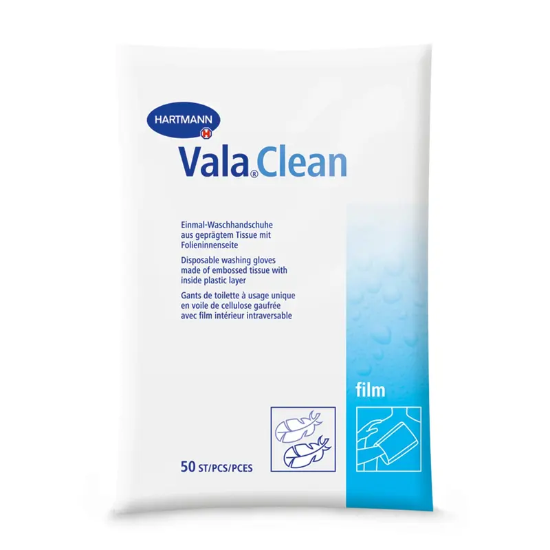 Vala Clean film Waschhandschuhe 50 Stück