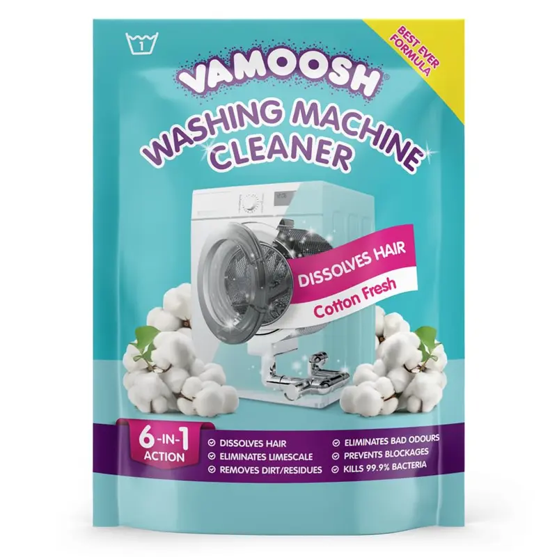 Vamoosh 6-in-1 wasmachinereiniger met haaroplosser