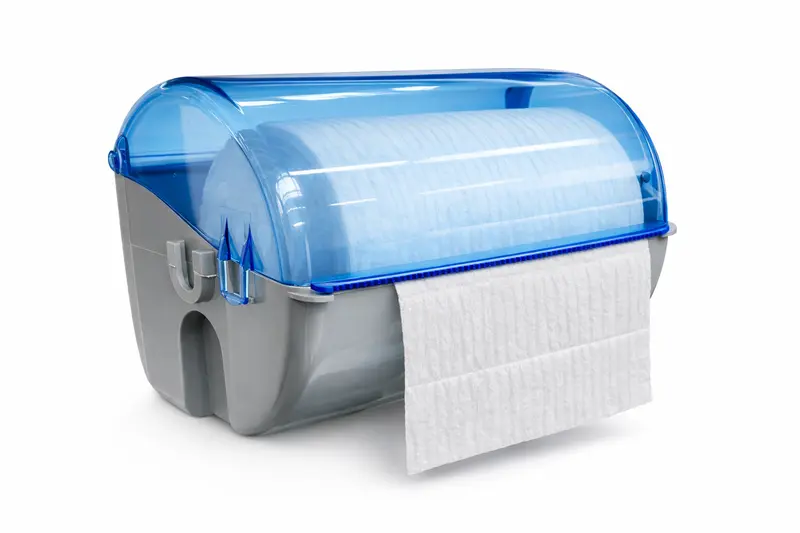Wandspender Grau 30×22 cm – Rollen-Spender für Vlies-, Papier- & Reinigungstücher – Robust & langlebig – inkl. Befestigungsset