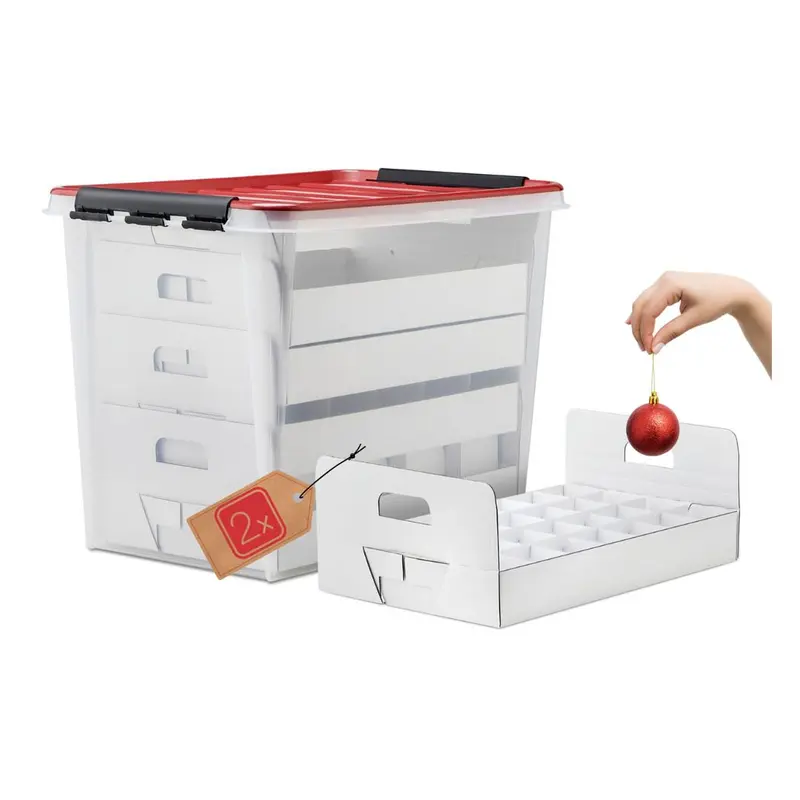 Weihnachtskugel-Box 61 Liter im 2er-Set