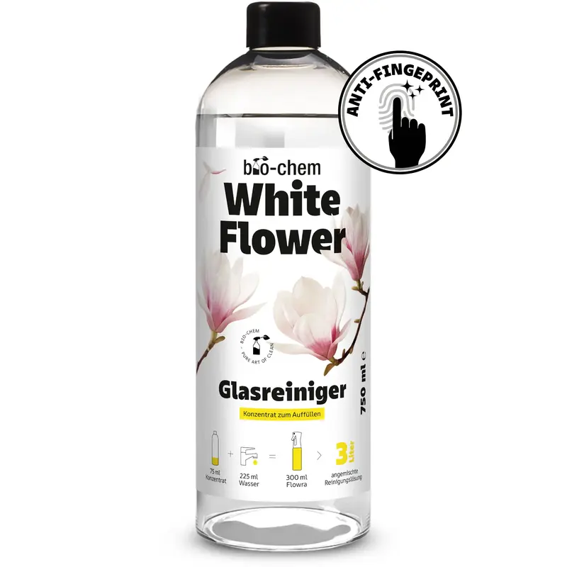 White Flower Glasreiniger Konzentrat (750 ML)
