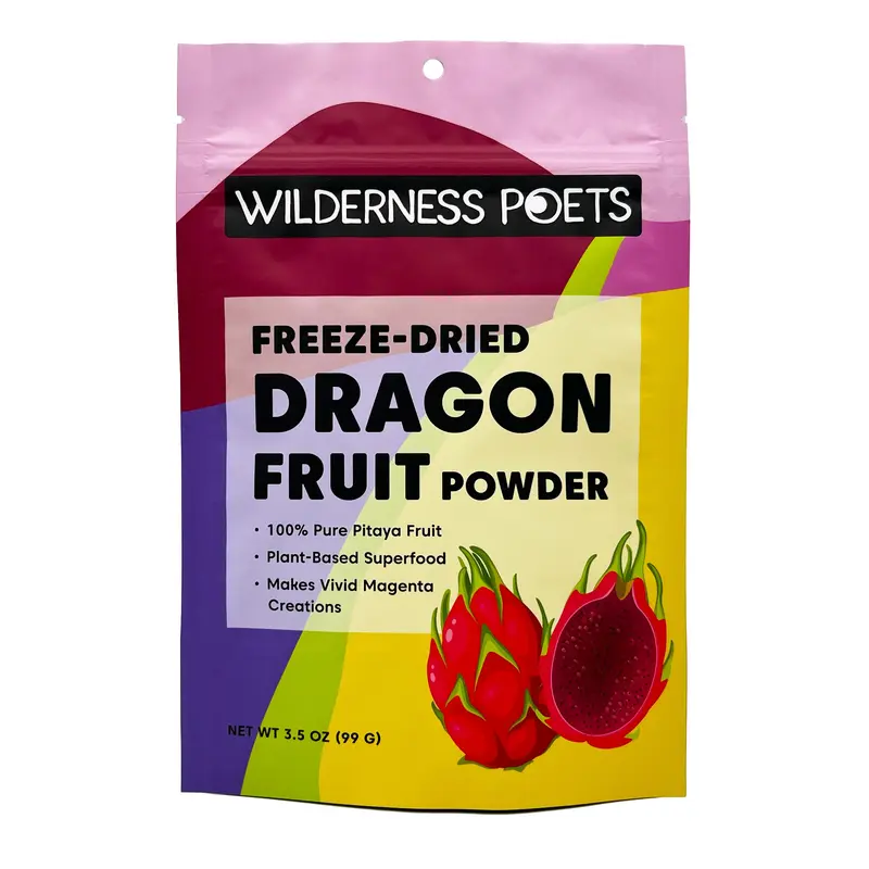 Wilderness Poets - Pitaya - Freeze Dried Dragon Fruit Powder, Drachenfrucht Pulver 🩷