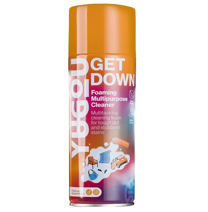 YUGOU Get Down Foaming Multipurpose Cleaner 450 ml – Krachtige Allesreiniger met Schuimformule voor Binnen en Buiten
